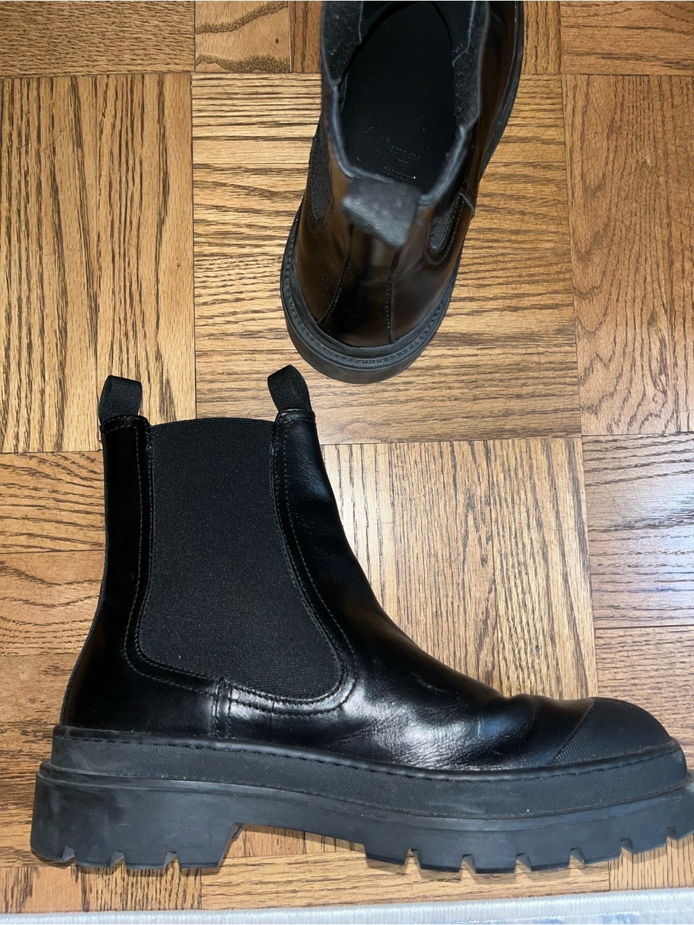 Aldo Black Slip-On Chelsea Boot